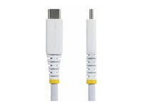 StarTech.com - USB-kabel - USB-C (hann) til USB-C (hann) - USB 2.0 - 3 A - 3 m - USB Power Delivery (60W) - hvit USB2CC3MNCBRWH