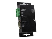 StarTech.com 1 Port Metal Industrial USB to RS422/RS485 Serial Adapter w/ Isolation (ICUSB422IS) - Seriell adapter - USB - RS-422, RS-485 - svart ICUSB422IS