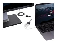 StarTech.com USB-C to VGA Adapter - White - 1080p - Video Converter For Your MacBook Pro / Projector / VGA Display (CDP2VGAW) - USB/VGA-adapter - 24 pin USB-C (hann) til HD-15 (VGA) (hunn) - USB 3.1 Gen 1 / Thunderbolt 3 - 17.5 m - USB-strøm, 1920 x 1200 (WUXGA)-støtte - hvit - for P/N: TB3DK2DPPD, TB3DK2DPPDUE, TB3DK2DPW, TB3DK2DPWUE, TB3DKDPMAW, TB3DKDPMAWUE CDP2VGAW