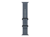 Apple - Bånd for smart armbåndsur - 49 mm, svart titanfinish - 130 - 200 mm - anchor blue - for Watch Hermès Series 9, SE 3, Series 10, Series 11, Series 8, Series 9, Ultra 2, Ultra 3 MGCJ4ZM/A