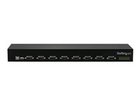 StarTech.com USB to Serial Hub - 8 Port - COM Port Retention - Rack Mount and Daisy Chainable - FTDI USB to RS232 Hub (ICUSB23208FD) - Seriell adapter - USB 2.0 - RS-232 x 8 - svart ICUSB23208FD