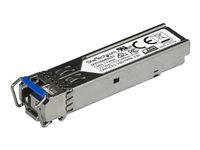 StarTech.com MSA Uncoded SFP Module, 1000BASE-BX, 1 Gigabit Ethernet Bi-Directional (BiDi) Fiber Single Strand SFP Transceiver (SMF), LC 10km , Mini GBIC Transceiver SFP Module, Upstream - Lifetime Warranty (SFP1000BXUST) - SFP (mini-GBIC) transceivermodul - 1GbE - 1000Base-BX - LC-enkeltmodus - opp til 10 km - 1310 (TX) / 1490 (RX) nm SFP1000BXUST
