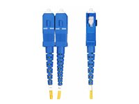 StarTech.com 20m (65ft) LC to SC (UPC) OS2 Single Mode Duplex Fiber Optic Cable, 9/125µm, Laser Optimized, 10G, Bend Insensitive, Low Insertion Loss - LSZH Fiber Patch Cord (SMLCSC-OS2-20M) - Koblingskabel - LC/UPC-enkeltmodus (hann) til SC/UPC-enkeltmodus (hann) - 20 m - 2 mm - fiberoptisk - dupleks - 9 / 125 micron - OS1/OS2 - halogenfri, passiv - gul SMLCSC-OS2-20M