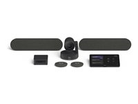 Logitech Large Microsoft Teams Rooms with Tap + Rally Plus + ASUS NUC - Microsoft Teams-romsystem - med 90 days Logitech JumpStart registration - grafitt TAPRAPMSTASU