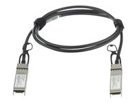 StarTech.com MSA Uncoded Compatible 1m 10G SFP+ to SFP+ Direct Attach Breakout Cable Twinax, 10 GbE SFP+ Copper DAC 10 Gbps Low Power Passive Transceiver Module DAC, 10GE Breakout Cable - Lifetime Warranty (SFP10GPC1M) - Direkte 10GBase-koblingskabel - SFP+ låst til SFP+ låst - 1 m - toakset - SFF-8431/SFF-8432 - passiv - svart SFP10GPC1M