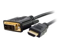 C2G 3m HDMI to DVI Adapter Cable - DVI-D Digital Video Cable - Adapterkabel - enkeltlenke - DVI-D hann til HDMI hann - 3 m - dobbeltisolert - svart 82032