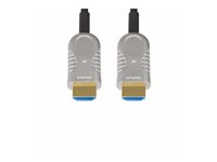 StarTech.com 100ft (30.4m) HDMI 2.1 Hybrid Active Optical Cable (AOC), CMP, Plenum Rated, 8K Ultra High Speed HDMI Fiber Optic Cable, 48Gbps, 8K 60Hz/4K 120Hz, HDR10+/FRL/TMDS/eARC - CMP In Wall HDMI 2.1/2.0 Cord (8K-A-100F-HDMI-CABLE) - Ultra High Speed - HDMI-kabel - HDMI hann til HDMI hann - 30.4 m - hybridkobber / fiberoptikk - svart - Active Optical Cable (AOC), 4K 120 Hz støtte, 8K 60Hz støtte, 4K 60Hz støtte 8K-A-100F-HDMI-CABLE
