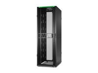 APC NetShelter SX Gen 2 - Rack skap - 2258H x 750W x 1070D mm, med sider - står på gulv - svart - 48U - 19" - TAA-samsvar - for P/N: SRTL2K2RM1UWC, SRTL3KRM1UIC AR3157B2