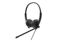 Dell Wired Headset WH125 - Hodesett - on-ear - kablet - USB-A - svart WH125-DWW
