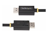 StarTech.com 1m DisplayPort 2.1 Cable, VESA-Certified, DP80 DP 2.1 Cable - DisplayPort-kabel - DisplayPort (hann) låst til DisplayPort (hann) låst - DisplayPort 2.1 - 1 m - passiv, 4K 240Hz støtte, 1440p støtte 240 Hz, HDR-støtte, up to 80 Gbps data transfer rate, UHBR20, 16K 60Hz støtte, 8K 85Hz støtte - svart DP21-1M-DP80-CABLE