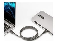 StarTech.com 3ft (1m) Thunderbolt 4 Cable, 40Gbps, 100W Power Delivery, 4K/8K Video, Intel-Certified Thunderbolt Cable - Compatible w/ USB 4/Thunderbolt 4/ USB 3.2/ USB Type-C/DisplayPort/Thunderbolt 3 (TBLT4MM1M) - Thunderbolt-kabel - Thunderbolt 4 (hann) til Thunderbolt 4 (hann) - USB4/Thunderbolt 3/USB 3.2/USB Type-C/DisplayPort - 1 m - 4K-støtte, 8K-støtte, passiv, USB Power Delivery (100 W) - svart TBLT4MM1M