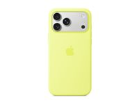 Apple - Baksidedeksel for mobiltelefon - MagSafe-samsvar - silikon - neongul - for iPhone 17 Pro Max MGFM4ZM/A