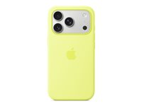 Apple - Baksidedeksel for mobiltelefon - MagSafe-samsvar - silikon - neongul - for iPhone 17 Pro MGFF4ZM/A