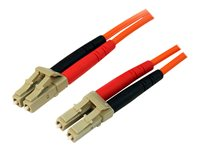 StarTech.com 1m Fiber Optic Cable - Multimode Duplex 50/125 - LSZH - LC/LC - OM2 - LC to LC Fiber Patch Cable (50FIBLCLC1) - Nettverkskabel - LC multimodus (hann) til LC multimodus (hann) - 1 m - fiberoptisk - dupleks - 50 / 125 mikroner - for P/N: GLCLHSMDSTTA, GLCSXMMDST, GLCSXMMDSTT, JD118BST, MASFP1GBSXST, SFP100BFXST 50FIBLCLC1