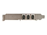 StarTech.com 4 port PCI 1394a FireWire Adapter Card - 3 External 1 Internal FireWire PCI Card for Laptops (PCI1394MP) - FireWire-adapter - PCI - Firewire - 3 porter PCI1394MP