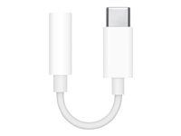 Apple USB-C to 3.5 mm Headphone Jack Adapter - USB-C til hodetelefons-jakkadapter - USB-C hann til mini-phone stereo 3.5 mm hunn MU7E2ZM/A