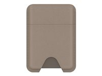 OtterBox Symmetry Series - Lomme for kredittkort - MagSafe-samsvar - kaktuslær, polyuretan - grå komfort (beige) 77-98732