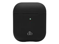 dbramante1928 Costa Rica - Boksdeksel for ladeboks for tådløse ørepropper - resirkulert plast, silikon - nattsvart - for Apple AirPods (2. generasjon) CRAPNIBL1480