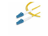 StarTech.com 3m (9.8ft) LC to LC (UPC) OS2 Single Mode Simplex Fiber Optic Cable, 9/125µm, Laser Optimized, 40G/100G, Bend Insensitive, Low Insertion Loss - LSZH Fiber Patch Cord (SPSMLCLC-OS2-3M) - Koblingskabel - LC/UPC-enkeltmodus (hann) til LC/UPC-enkeltmodus (hann) - 3 m - 3 m - 2 mm - fiberoptisk - simpleks - 9 / 125 micron - OS1/OS2 - halogenfri, passiv, toretnings - gul SPSMLCLC-OS2-3M