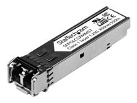 StarTech.com Cisco GLC-SX-MM Compatible SFP Module, 1000BASE-SX, 1GbE Multimode Fiber MMF Optic Transceiver, Gigabit Ethernet SFP, LC Connector, 550m, 850nm, Cisco IE3400, IE3300, IE3200 (SFPGLCSXMMST) - SFP (mini-GBIC) transceivermodul - 1GbE - 1000Base-SX - LC multimodus - opp til 550 m - 850 nm - for P/N: ET91000SFP2, ET91000SFP2C, IES101002SFP, MCM1110SFP, PEX1000SFP2 SFPGLCSXMMST