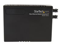 StarTech.com 10/100 MM Fiber Copper Fast Ethernet Media Converter ST 2 km - Fibermedieomformer - 100Mb LAN - 10Base-T, 100Base-FX, 100Base-TX - RJ-45 / ST flermodus - opp til 2 km - 1310 nm MCM110ST2EU