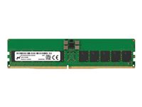 Micron - DDR5 - modul - 32 GB - DIMM 288-pin - 6400 MHz / PC5-51200 - CL52 - 1.1 V - registrert - ECC - grønn MTC20F1045S1RC64BT