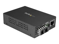 StarTech.com Singlemode (SM) SC Fiber Media Converter for 10/100/1000 Network, 10km, Gigabit Ethernet, 1310nm, w/ Auto Negotiation, Gigabit Ethernet to Single Mode (SMF) SC Fiber Converter - Ethernet Over Fiber (MCMGBSCSM10) - Fibermedieomformer - 1GbE - over fiberoptikk - 1000Base-LX, 100Base-TX, 1000Base-T - RJ-45 / SC-enkeltmodus - opp til 10 km - 1310 nm MCMGBSCSM10