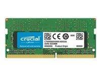 Crucial - DDR4 - modul - 4 GB - SO DIMM 260-pin - 2400 MT/s / PC4-19200 - CL17 - 1.2 V - ikke-bufret - ikke-ECC CT4G4SFS824A