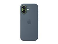 Apple - Baksidedeksel for mobiltelefon - MagSafe-samsvar - silikon - anchor blue - for iPhone 17 MGEW4ZM/A