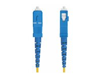 StarTech.com 3m (9.8ft) LC to SC (UPC) OS2 Single Mode Simplex Fiber Optic Cable, 9/125µm, Laser Optimized, 40G/100G, Bend Insensitive, Low Insertion Loss - LSZH Fiber Patch Cord (SPSMLCSC-OS2-3M) - Koblingskabel - LC/UPC-enkeltmodus (hann) til SC/UPC-enkeltmodus (hann) - 3 m - 2 mm - fiberoptisk - simpleks - 9 / 125 micron - OS1/OS2 - halogenfri, toretnings, passiv - gul SPSMLCSC-OS2-3M